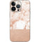 White Rose Gold Marble iPhone 14 Pro Skin